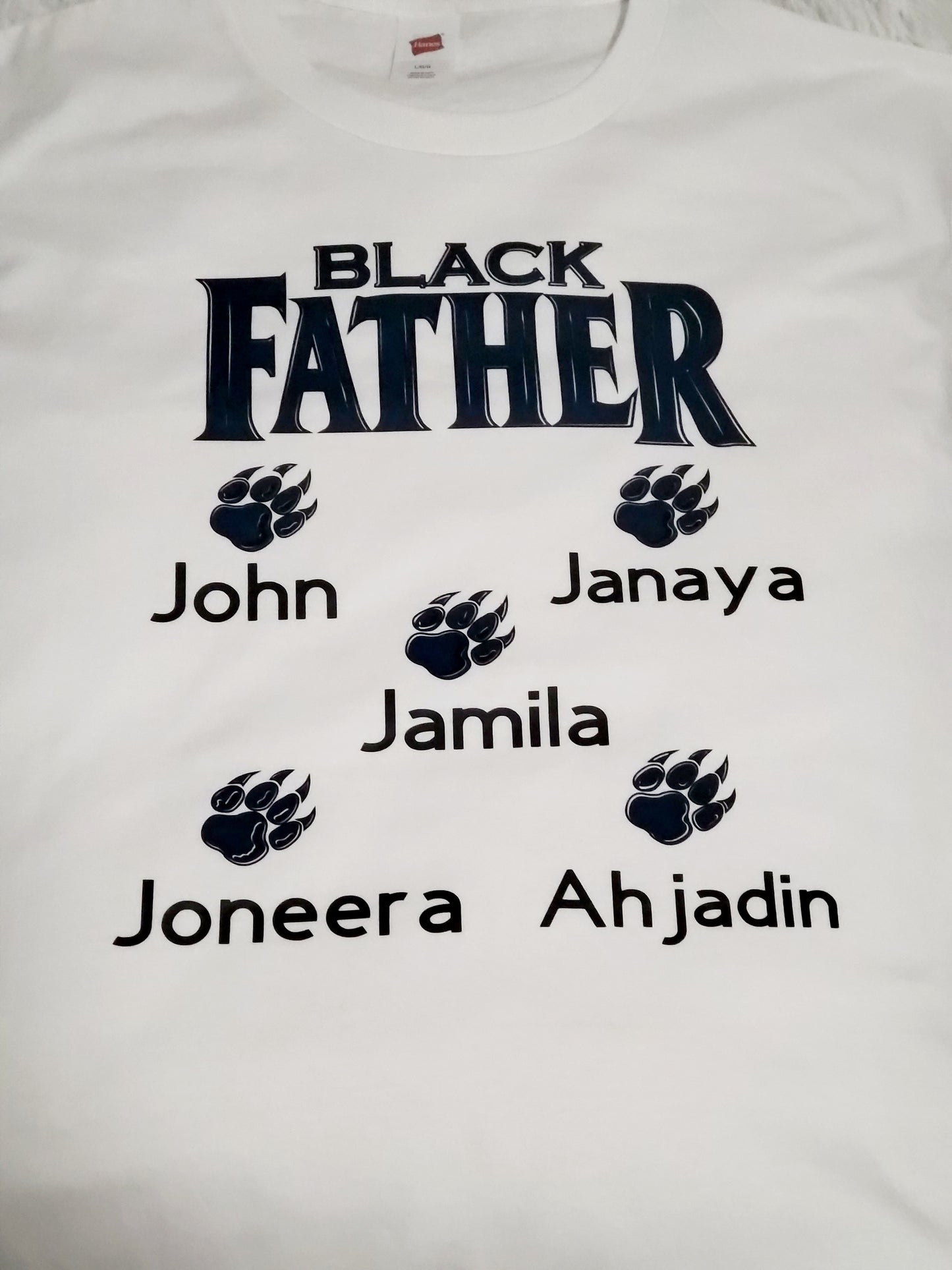 Black Father with Paws