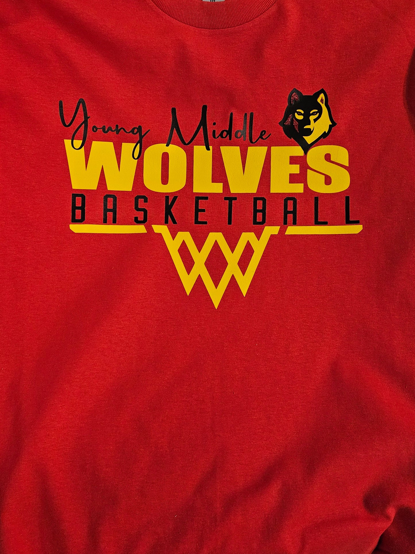 Young Middle Basketball Tshirt