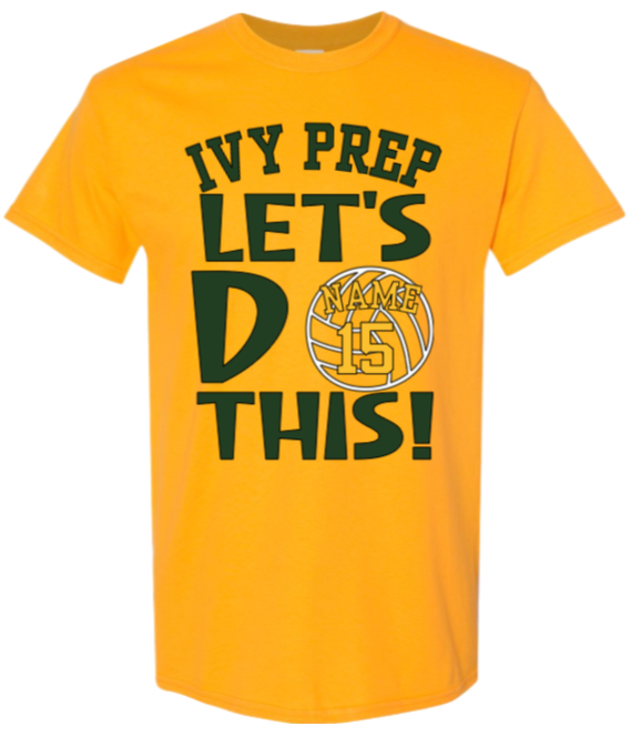 Volleyball T-shirts (Green/Gold Designs 1 & 2)