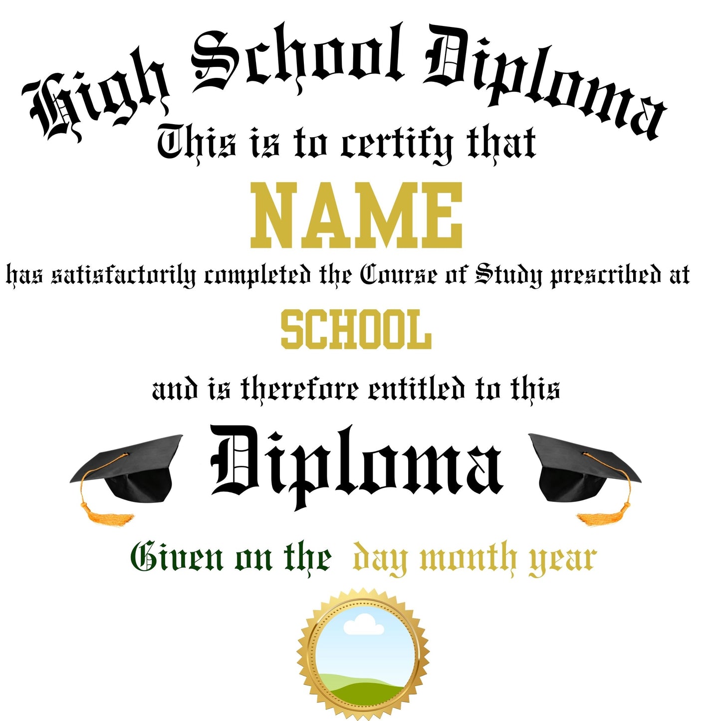 Grad Pillow Template