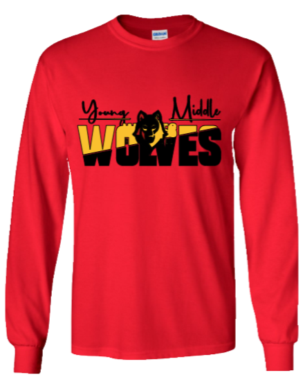 Young Middle Wolves Apparel