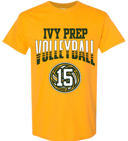 Volleyball T-shirts (Green/Gold Designs 3 & 4)