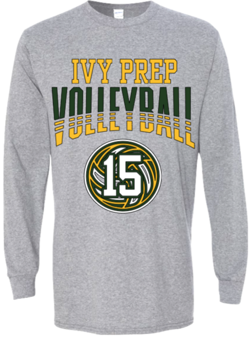 Volleyball T-shirts (Gray/White Designs 3 & 4)