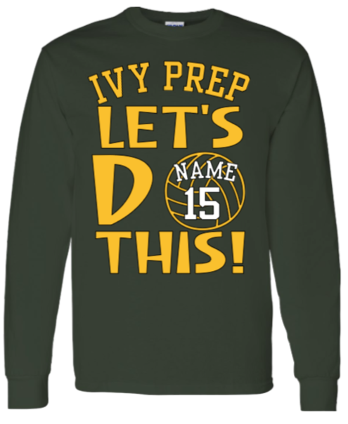 Volleyball T-shirts (Green/Gold Designs 1 & 2)