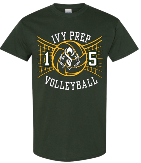 Volleyball T-shirts (Green/Gold Designs 1 & 2)