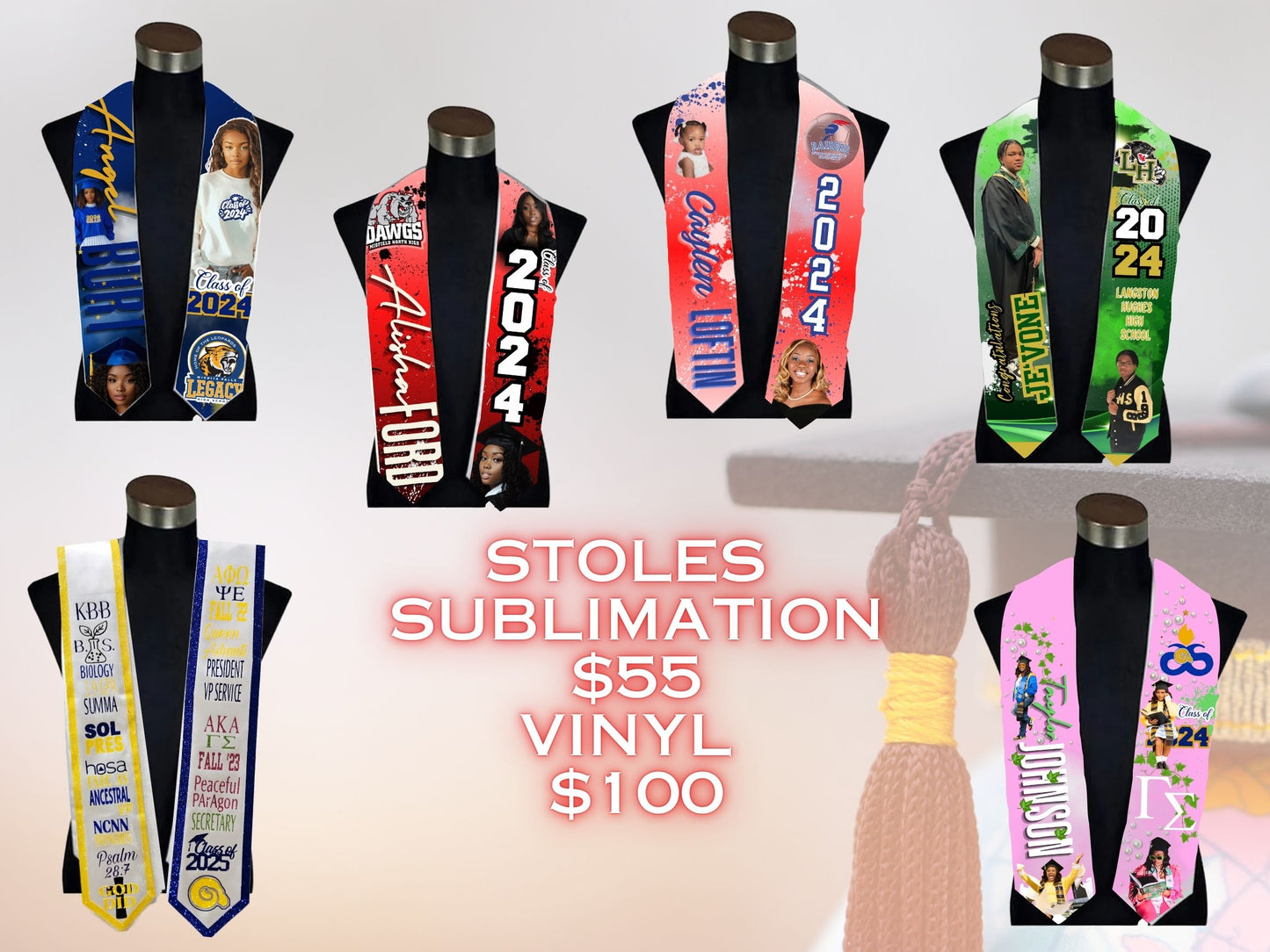 Custom Graduation Stole