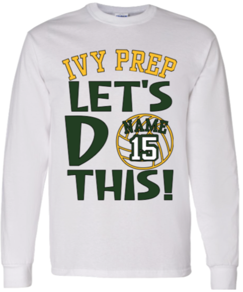 Volleyball T-shirts (Gray/White Designs 1 & 2)