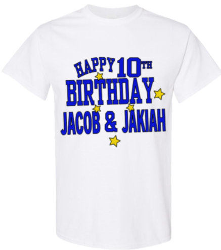 Custom Birthday Tshirt