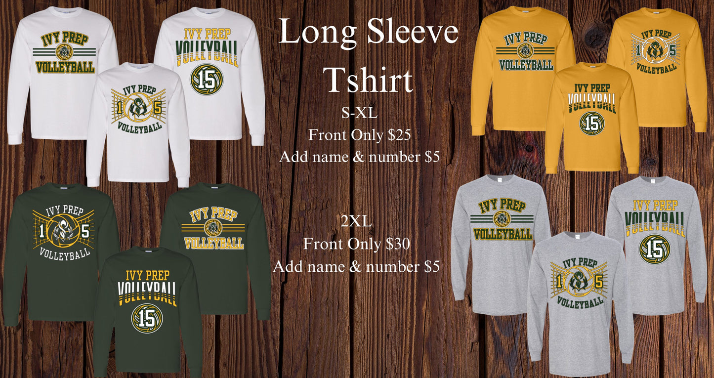 Volleyball T-shirts (Green/Gold Designs 1 & 2)