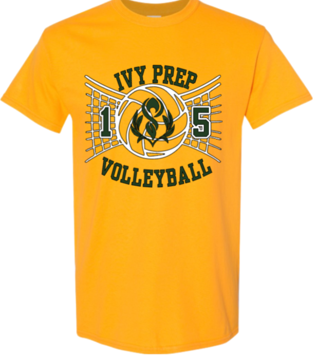 Volleyball T-shirts (Green/Gold Designs 1 & 2)