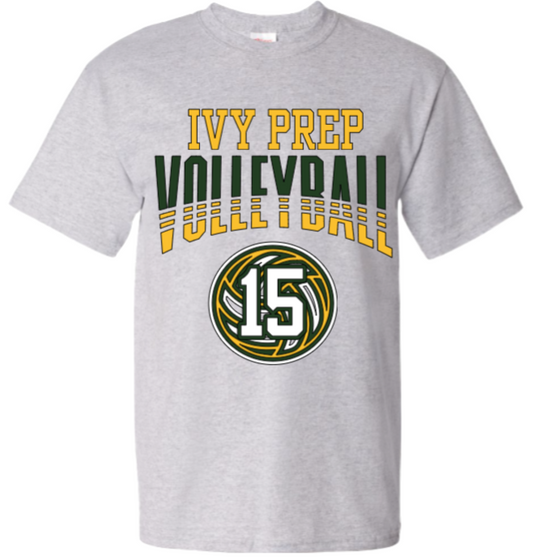 Volleyball T-shirts (Gray/White Designs 3 & 4)