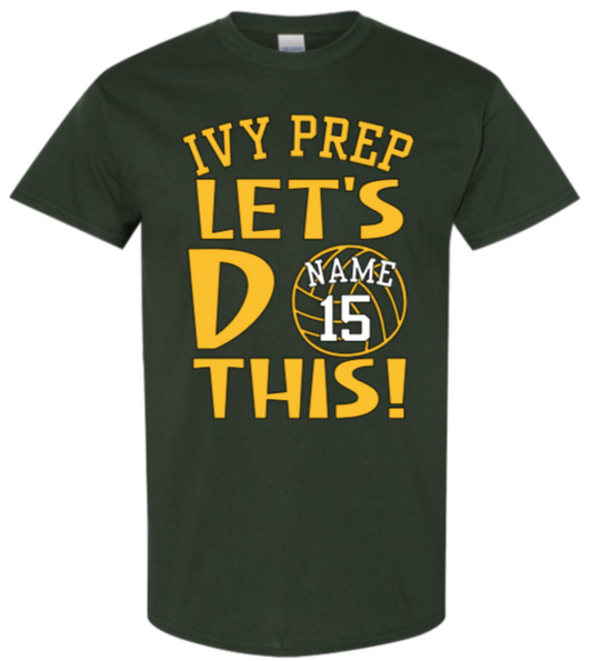 Volleyball T-shirts (Green/Gold Designs 1 & 2)