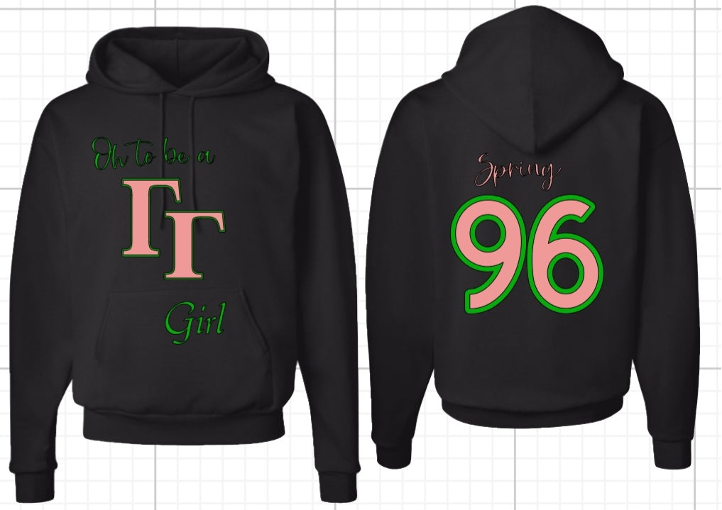 Oh to be a Gamma Gamma Girl (Greek letters)