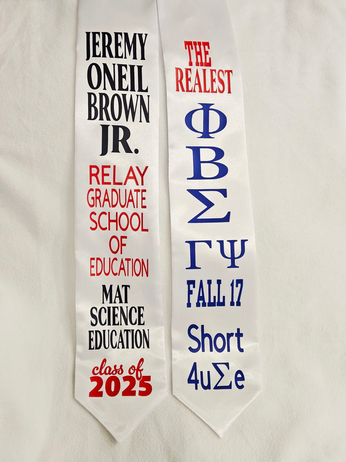 Custom Graduation Stole