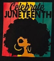 Celebrate Juneteenth Afro Chick Shirts