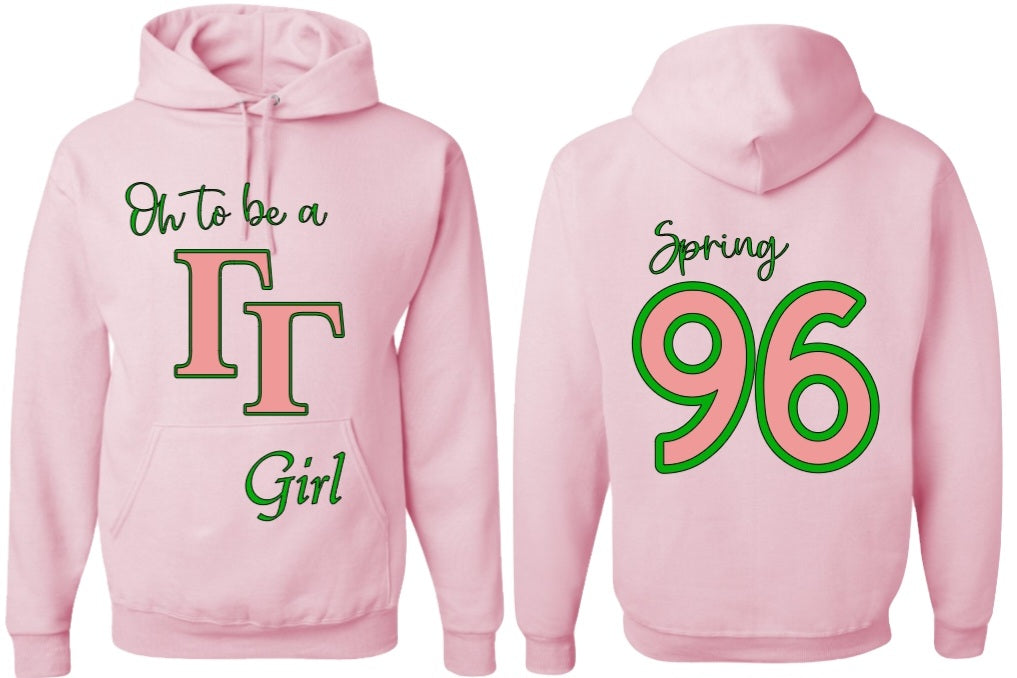 Oh to be a Gamma Gamma Girl (Greek letters)