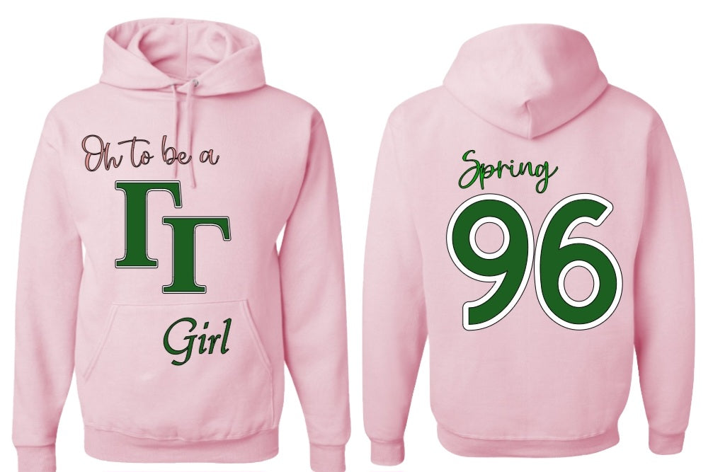 Oh to be a Gamma Gamma Girl (Greek letters)