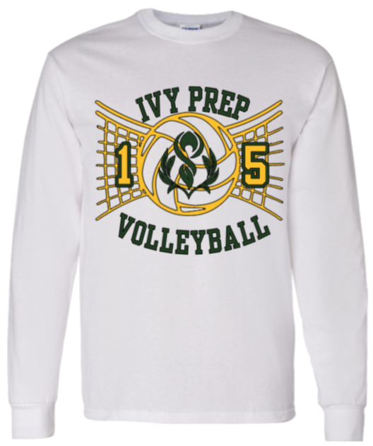 Volleyball T-shirts (Gray/White Designs 1 & 2)