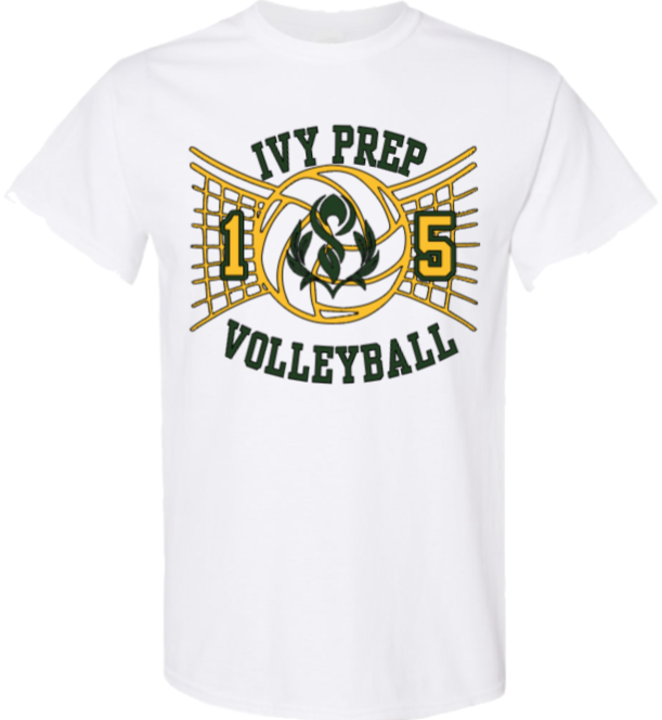 Volleyball T-shirts (Gray/White Designs 1 & 2)